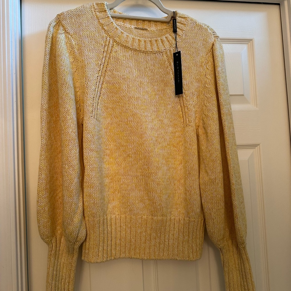 NWT Elie Tahsricotton Yellow Women's Sweater